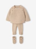 VERTBAUDET Icecat 3-delige newbornset unisex gemêleerd beige