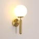 Comely Binnenwandlamp, Moderne E27 Wandlamp Minimalistisch Design, Glazen Kap Binnenverlichting voor Slaapkamer Woonkamer Gang Café Trap Galerie Binnendecoratie