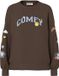 PIECES - PCDINNA LS OVERSIZED SWEAT D2D - Dames - Sweaters - Hot Fudge - M