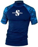 Scubapro Upf 50 Rash Guard Korte Mouw Blauw S Man