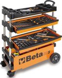 Beta C27S - Chariot à outils mobile pliable orange
