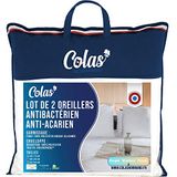 Zacht COLAS NORMAND Zacht hoofdkussen, tegen huisstofmijt, 60 x 60 cm, 2 stuks