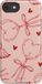 Casetastic hoesje Convient aux Apple iPhone SE / Apple iPhone 7 / Apple iPhone 8 - Dubbellaagse bescherming - Zoete strikjes - Fashion Case - Perzik Zand Koraal