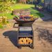 RJRoyal Living Maestro Smokeless XXL BBQ Plancha 80 cm Blackline