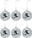 Inge-glas Inge Christmas Decor Disco kerstbal - 6x - zilver - D7 cm