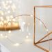 Guirlande lumineuse avec 100 micro-LED, lumière blanc chaud, câble en cuivre, 5 mètres, pour usage intérieur