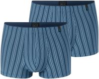 SCHIESSER Boxershorts ' Long Life Soft ' blauw / lichtblauw