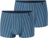SCHIESSER Boxershorts ' Long Life Soft ' blauw / lichtblauw