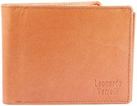 Leonardo Verrelli Herenportemonnee liggend model echt leer Leo, duurzaam