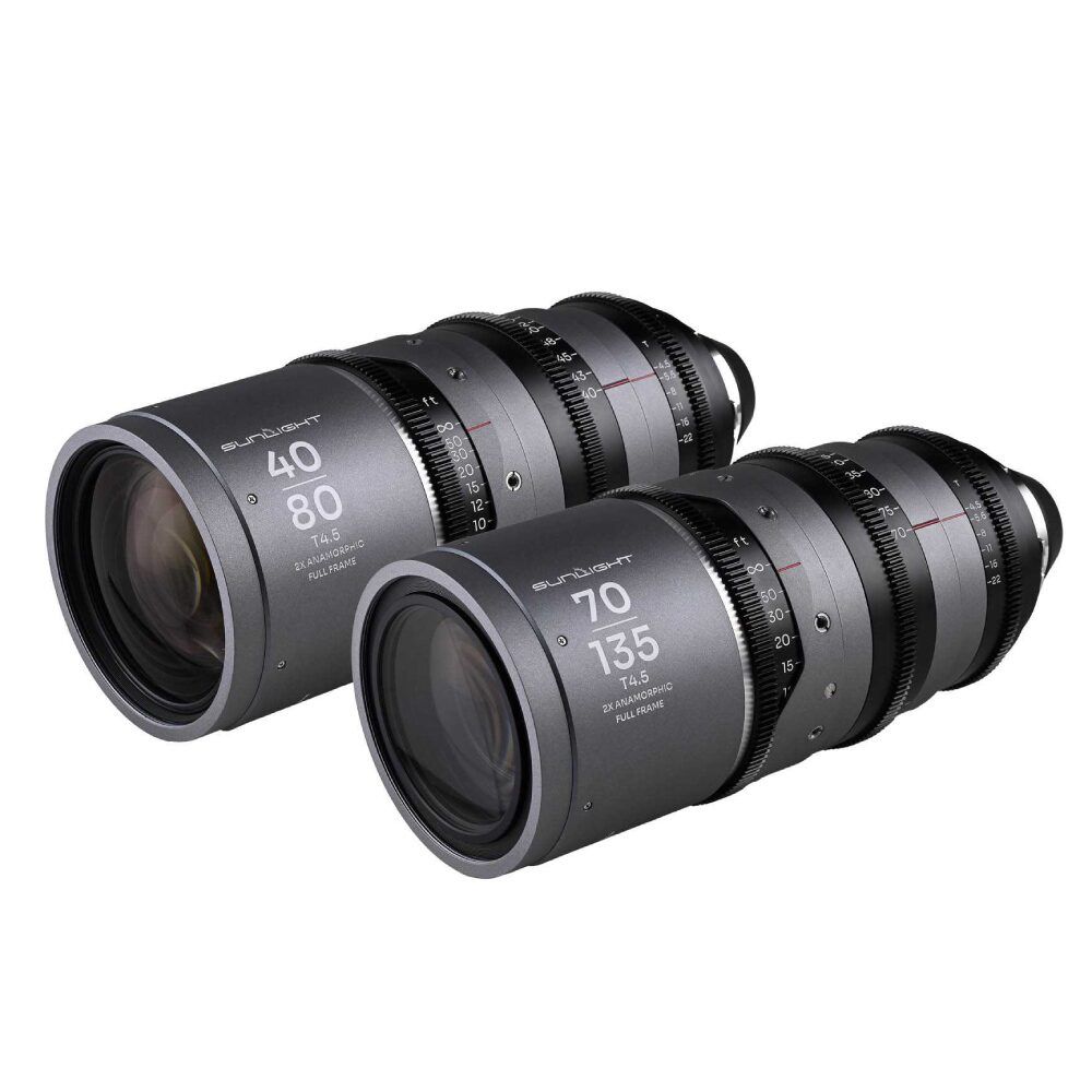 Laowa Sunlight FF 40-80/70-135mm 2X Anamorphic Zoom Bundle Silver PL-mount