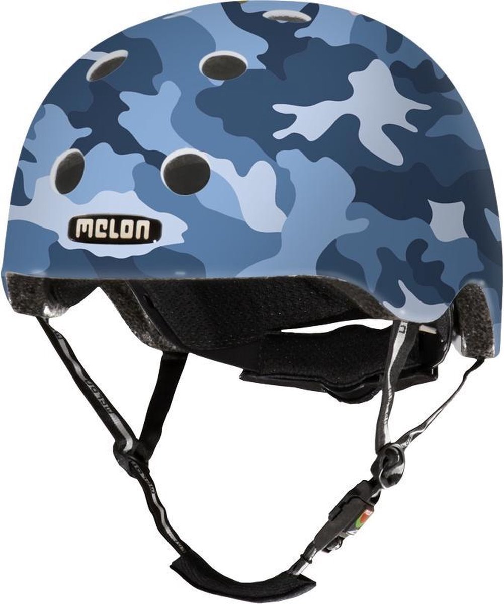 Melon Camouflage Blue Fietshelm - Maat XL-2XL (58-63cm) - Blauw