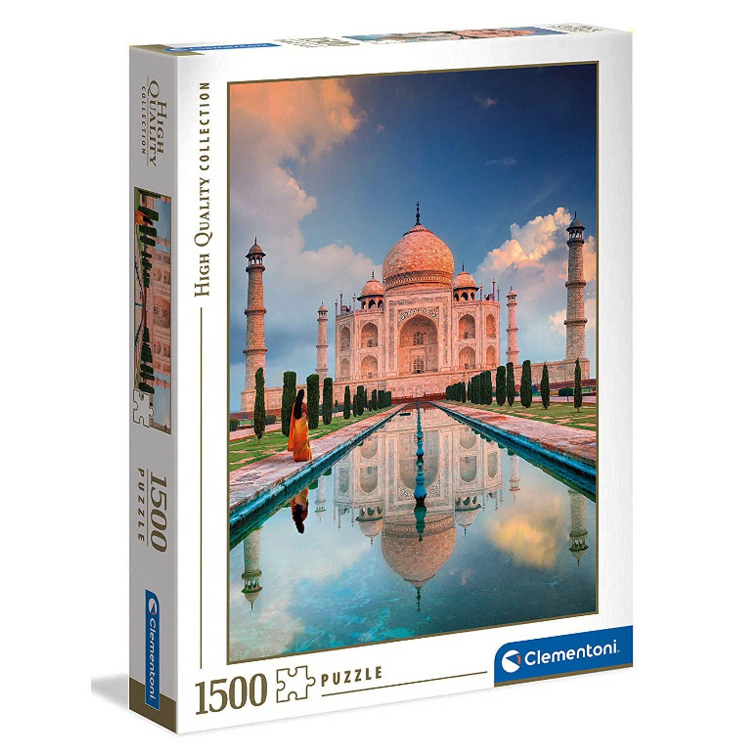 Clementoni legpuzzel Taj Mahal 37 cm karton blauw 1500 stukjes