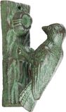 Homescapes Deurklopper specht vogel groen-geoxideerd ijzer 544g