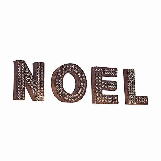LOBERON Letters NOEL NOEL antiekbruin