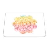 Bonamaison, Rechthoek Pop Art Digital bedrukte muismat, antislip onderkant, voor kantoor en thuis, grootte: 22x18 cm
