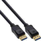 InLine DisplayPort 2.1 kabel, UHBR20 80 Gb/s, zwart, 2m