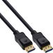 InLine DisplayPort 2.1 kabel, UHBR20 80 Gb/s, zwart, 2m