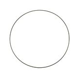 Glorex AG 6 1294 231 - Metalen knutselring, 45 cm, zwart