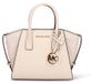 Michael Kors sac à main crème et rose cuir véritable avec fermeture éclair Panna UNICA 24.1x15.9x10.8 cm 35F4G4VC0L-LT_CREAM-OS
