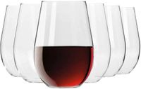 KROSNO GLASS KROSNO Rode Wijnglazen Set van 6 - 580 ml - Loodvrij Kristalglas - Harmony Collectie