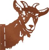 UNUS® Boomsteker boomprikker geit roestlook van metaal tuindecoratie