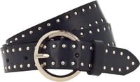 Vanzetti Leren Riem Slim Belt W95 Black Zwart