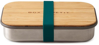 Black+Blum RVS Lunchbox - Rechthoekig - Blauw - 900ml