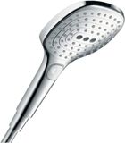 Famanu Handdouche rechthoekig 120 x 120 mm, 3 straalsoorten, anti-kalk, chroom, hoge druk, waterbesparend
