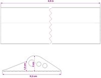 vidaXL Drempelprofiel voor garagedeur 112 x 20 mm 4,5 m EPDM-rubber