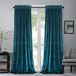 Roslynwood Fluwelen gordijnpanelen pauw blauw blok licht venster super zachte luxe gordijnen voor slaapkamer thermisch geïsoleerde staaf zak gordijn voor woonkamer/52 B x 63 l pauwblauw, 2 panelen