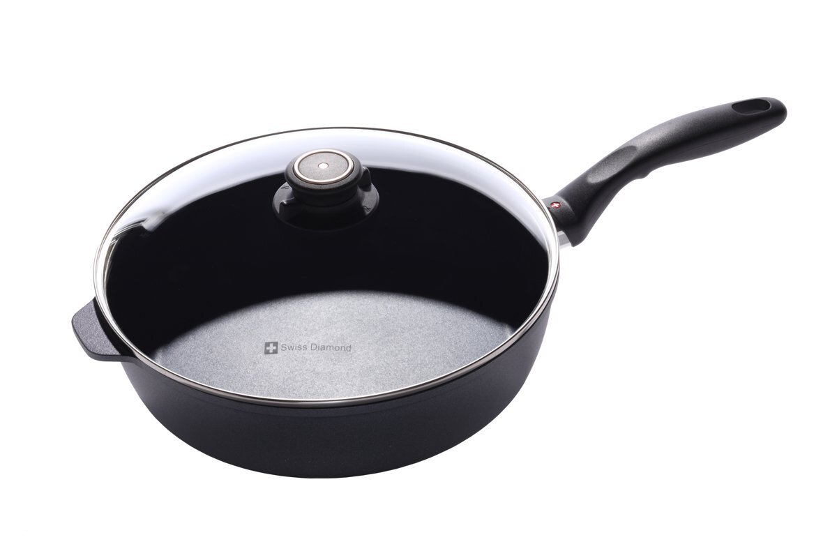 Swiss Diamond XD Sauteerpan - incl. Deksel - Ã˜ 28 cm - 4.1 Liter - Zwart