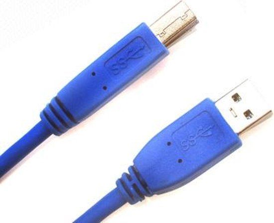Jou Jye Computer USB 3.0 A 9pin / B 9pin - 2.0M 2m USB A USB B Blauw USB-kabel