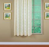 Today's Curtain Hopewell Premium kanten paneel 63 inch, crème, 58 W x 63 l