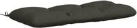 vidaXL Coussin de banc VIANEN 100% Polyester Anthracite 110 x 50 x 12 cm