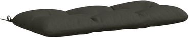 vidaXL Coussin de banc VIANEN 100% Polyester Anthracite 110 x 50 x 12 cm