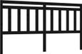 vidaXL Hoofdbord - 206x4x100 cm - Massief Grenenhout - Zwart