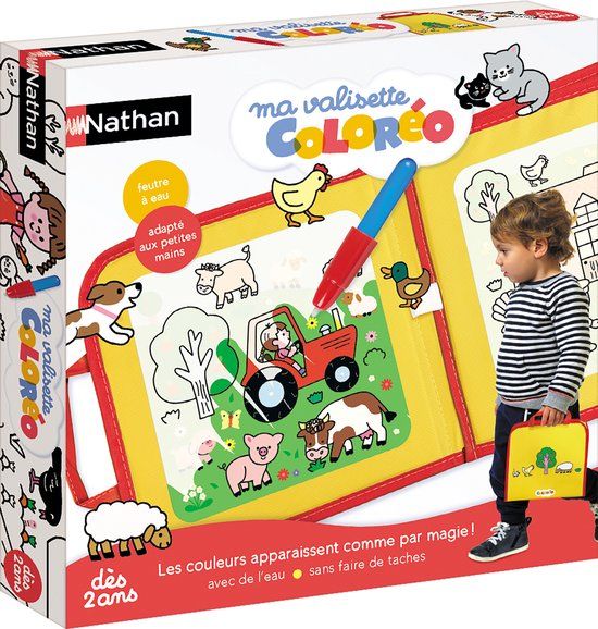 Nathan Coloréo Nomade, Kleurboek voor kinderen, 2 jaar, Meerkleurig