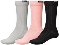 Globe Refuse Crew Socks 3 Pairs Black, Grey, Pink EU 39-43 Men