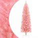 vidaXL - Kunstmatige - slanke - kerstboom - 180 - cm - 300 - LED's - Warmwit