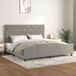 Prolenta Maison Exclusive - Bedframe zonder matras, lichtgrijs, 200x200 cm, fluweel