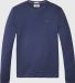 Tommy Jeans Long Sleeve Crew Neck Tee - Blue Shirts