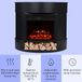 Klarstein GDW24-Loloru B Elektrische Haard met LED-vlammen, Verwarming, 1800W, Afstandsbediening, Timer, Zwart