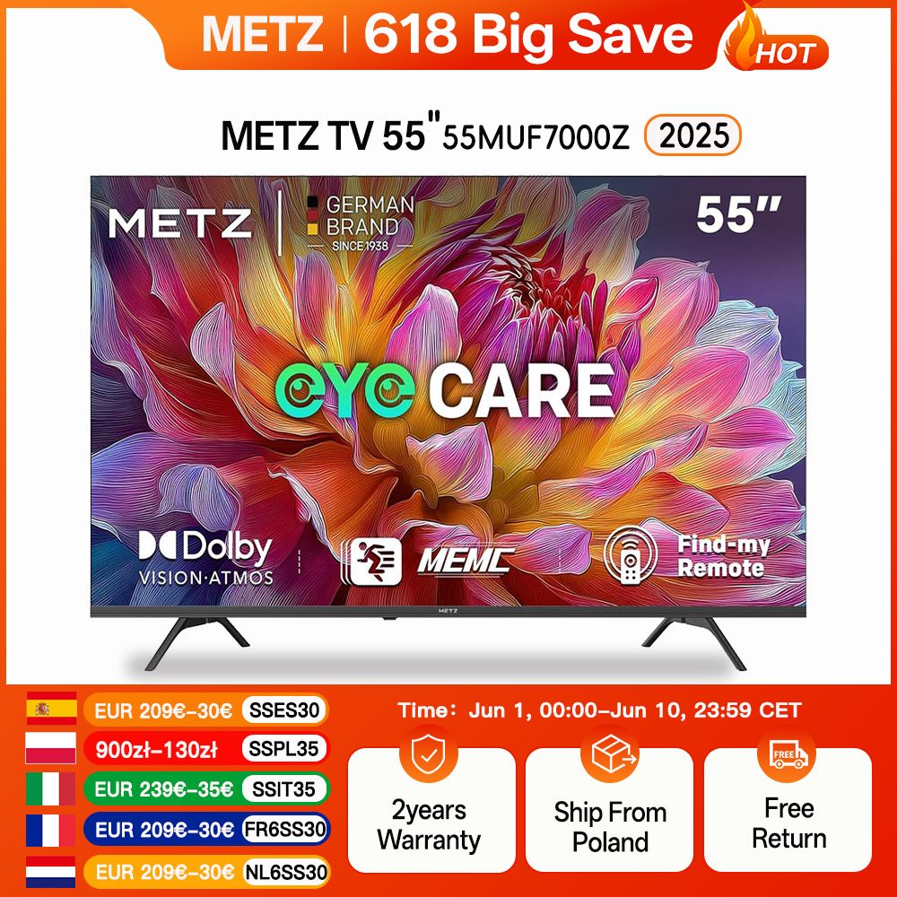 Metz 43MUF7000Z / Smart LED TV / 55 / 2023