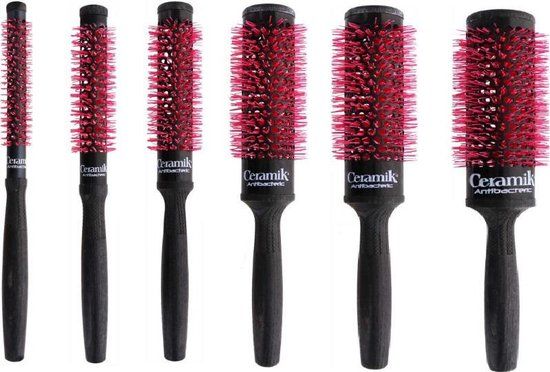 TEK Ceramik Antibacteric haarborstel 30mm - Zwart