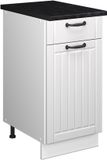 Vicco Onderkast voor spoelbak/kookplaat Fame-Line, Wit Landhuis/Wit, 40 cm