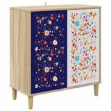 vidaXL Dressoir MAINZ Sonoma 69 x 33 x 75 cm Bewerkt hout