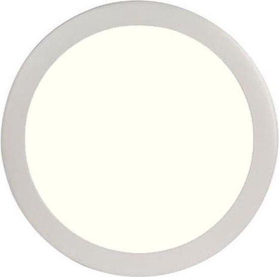 BES LED LED Paneel Slim - Ã˜30 Natuurlijk Wit 4200K - 24W Inbouw Rond - Mat Wit Aluminium