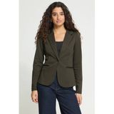 ICHI getailleerde blazer - donkergroen