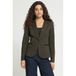 ICHI getailleerde blazer - donkergroen