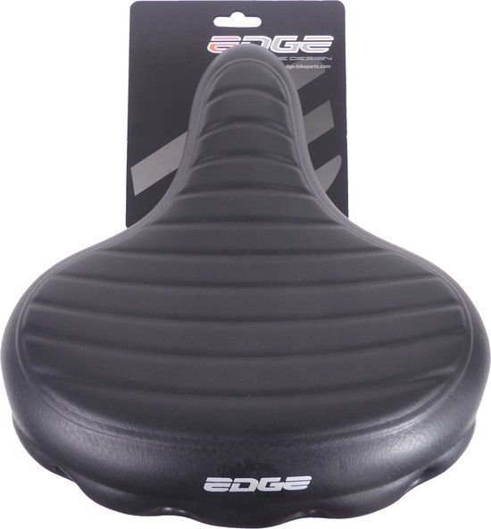 Edge Urban XL Wave Fietszadel - Zwart